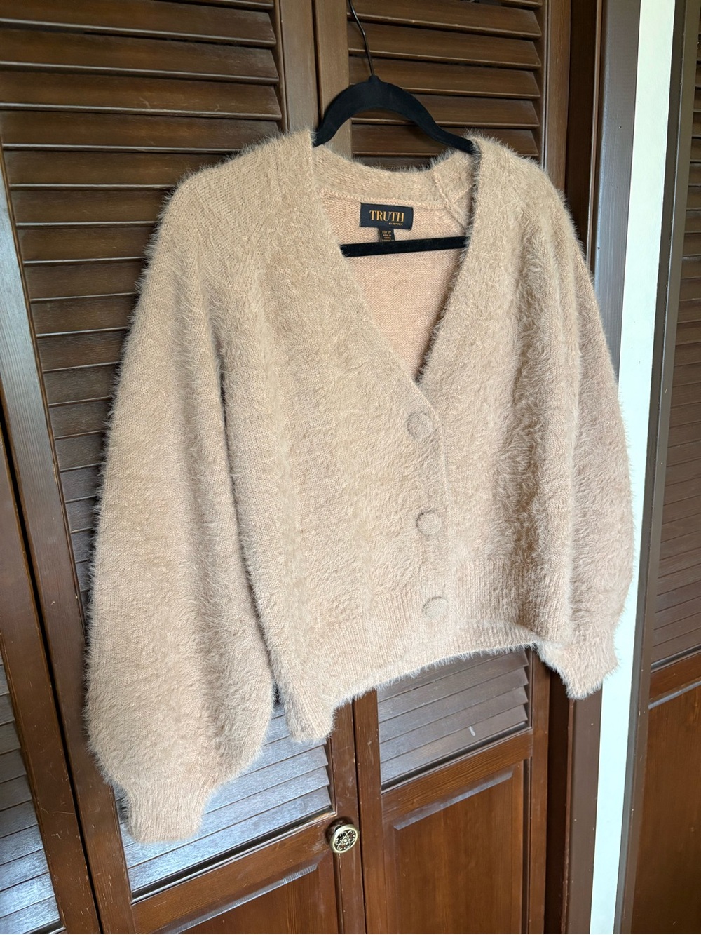 Soft cozy tan cardigan